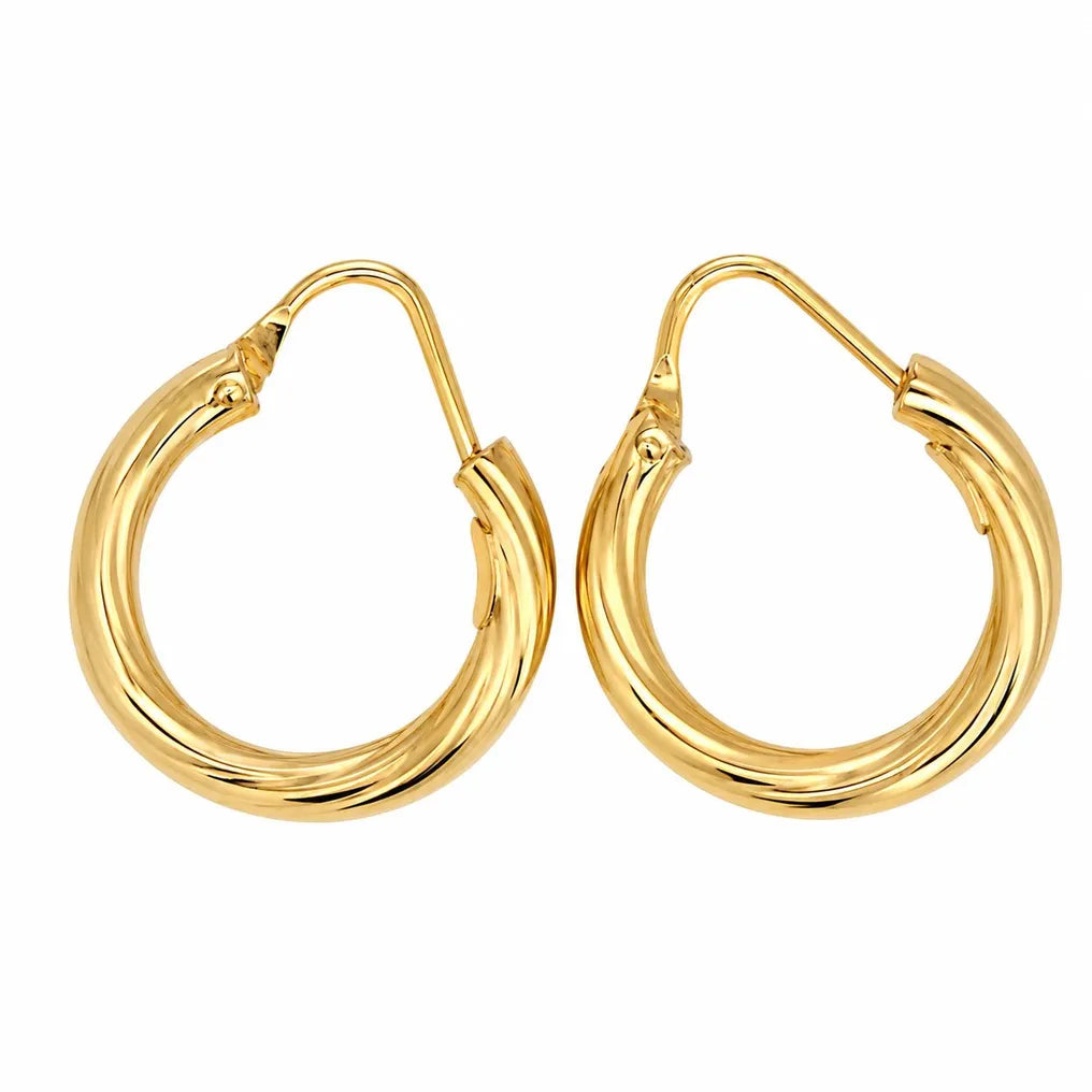 Orecchini - 18 carati Oro giallo - Made in Italy - Handmade