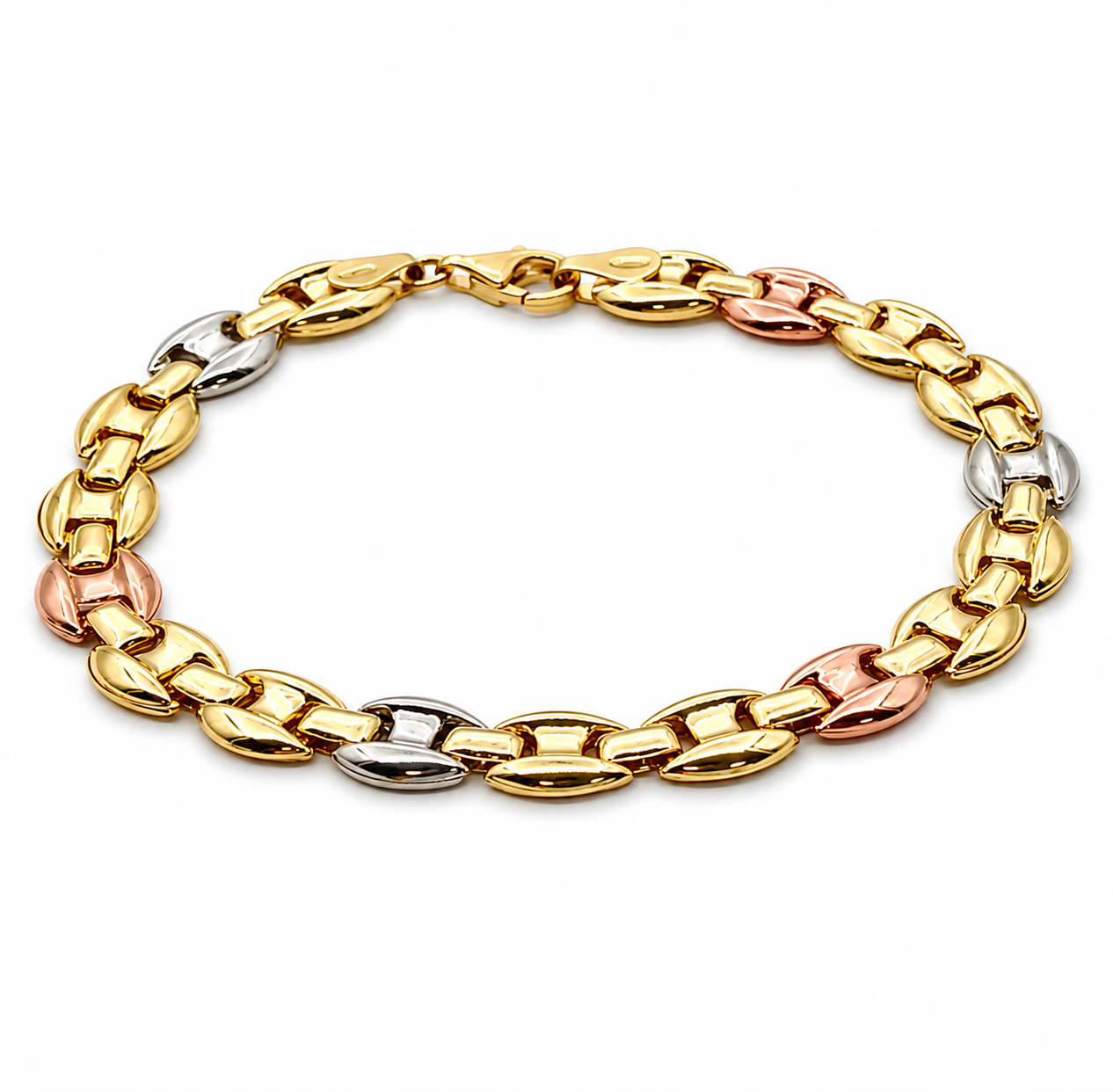Bracciale - 18 carati Oro giallo, Oro bianco, Oro rosa - Handmade - Made in Italy