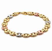 Bracciale - 18 carati Oro giallo, Oro bianco, Oro rosa - Handmade - Made in Italy