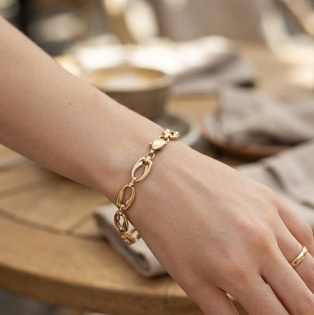 Bracciale - 18 carati Oro giallo - Handmade - Made in Italy