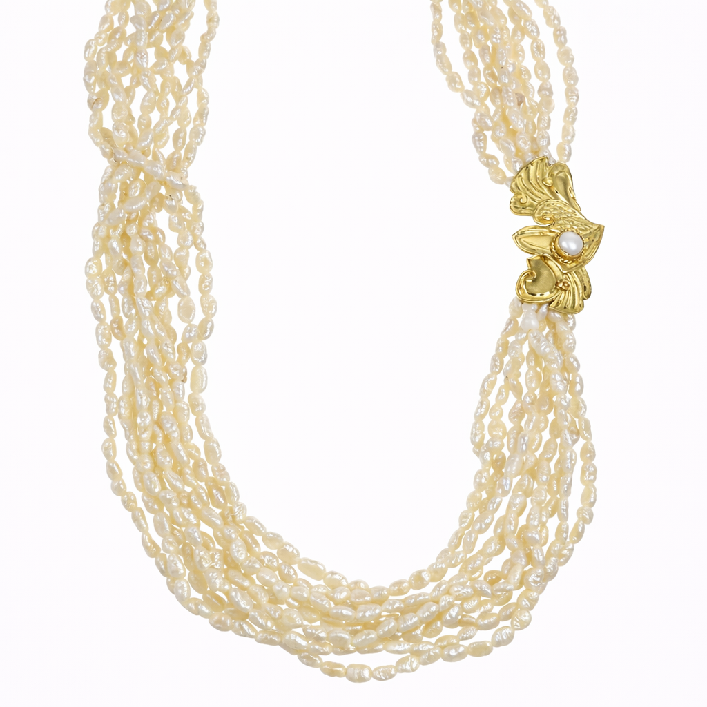 Collana - 18 carati Oro giallo - Perla barocche