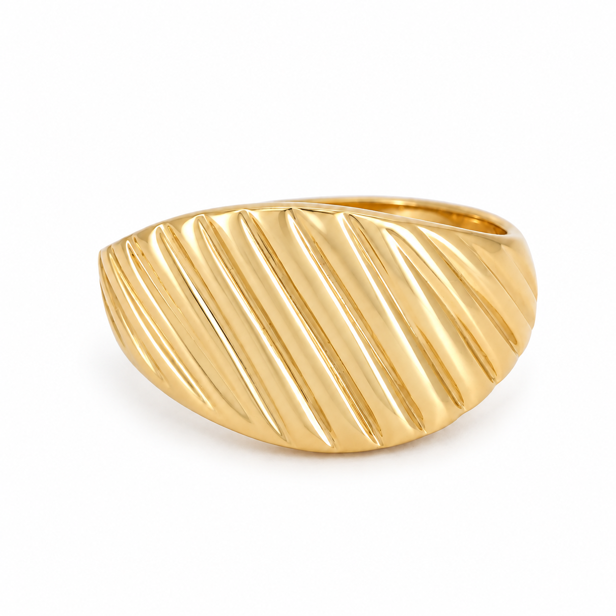 Anello - 18 carati Oro giallo - Made in Italy - Handmade