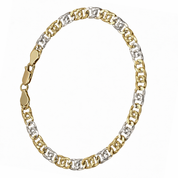 Bracciale Oro Giallo Oro Bianco 18 carati
