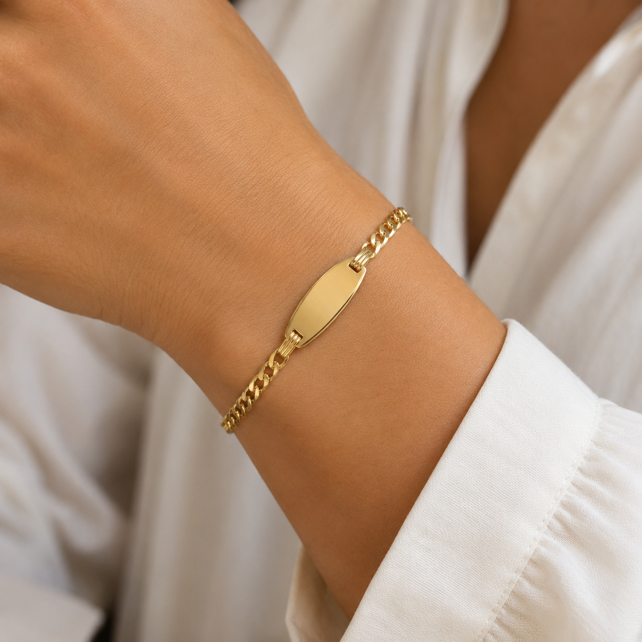 Bracciale - 18 carati Oro giallo - Made in Italy - Handmade