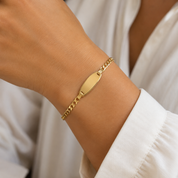 Bracciale - 18 carati Oro giallo - Made in Italy - Handmade