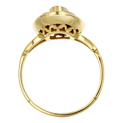 Anello - 18 carati Oro giallo - 0.92ct. tw. Zaffiro - Diamante