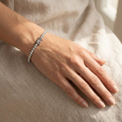 Bracciale - 18 carati Oro bianco - 3.50ct. tw. Diamante (Naturale) - Made in Italy - Handmade
