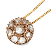 Collana con ciondolo - 18 carati Oro bianco - 1.05ct. tw. Diamante (Naturale)