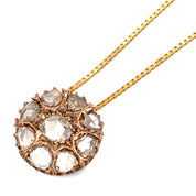 Collana con ciondolo - 18 carati Oro bianco - 1.05ct. tw. Diamante (Naturale)