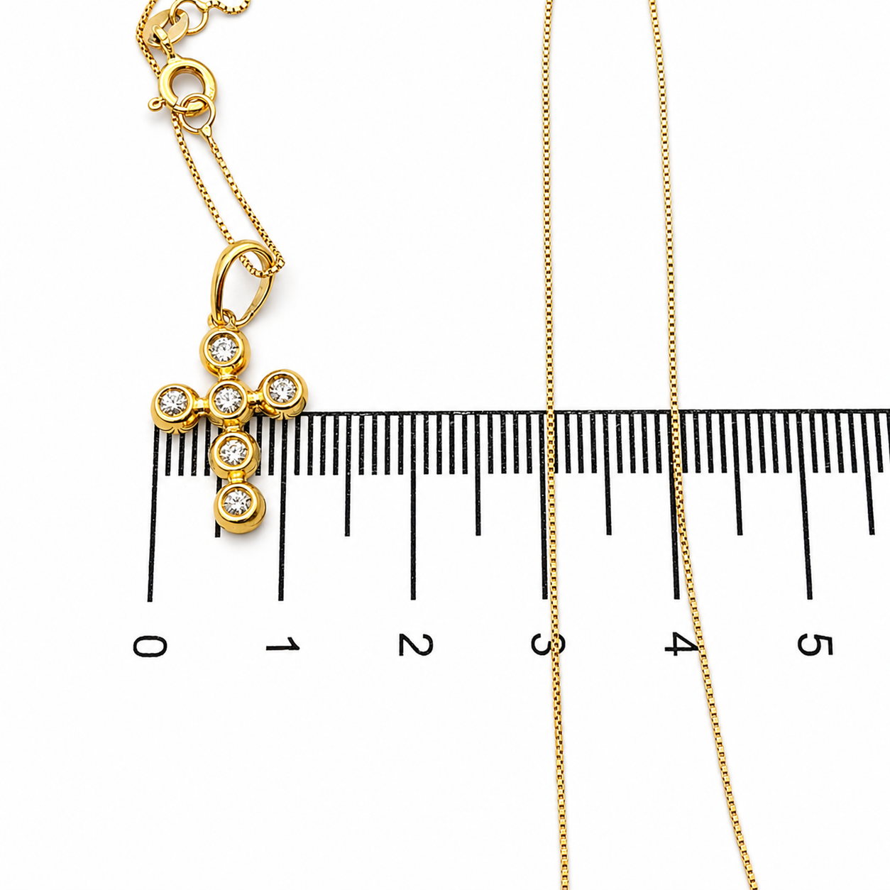 Collana con ciondolo - 18 carati Oro giallo - 0.21ct. tw. Diamante (Naturale) - Made in Italy - Handmade