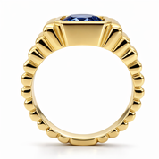 Anello - 18 carati Oro giallo - 1.80ct. tw. Zaffiro