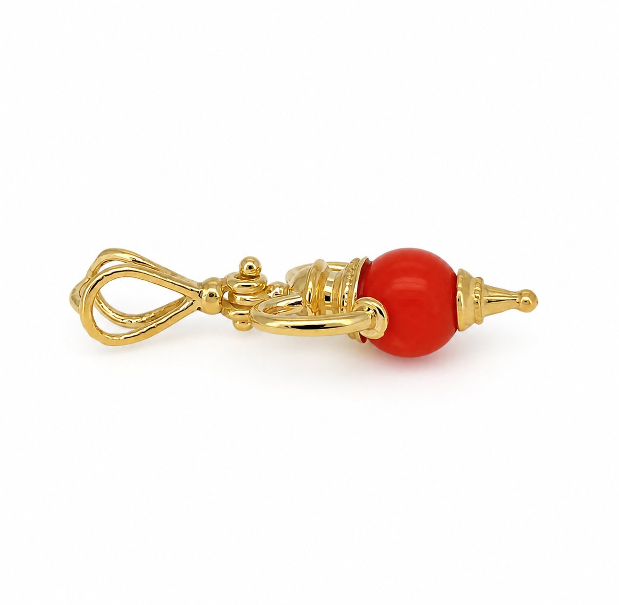 Ciondolo - 18 carati Oro giallo - Made in Italy - Handmade