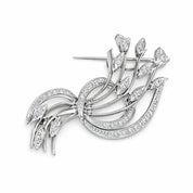 Spilla - 18 carati Oro bianco - 0.31ct. tw. Diamante (Naturale)