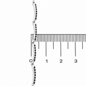 Bracciale - 18 carati Oro bianco - 1.26ct. tw. Zaffiro - Made in Italy
