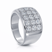 Anello - 18 carati Oro bianco - 1.60ct. tw. Diamante (Naturale)