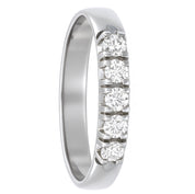 Anello - 18 carati Oro bianco - 0.20ct. tw. Diamante (Naturale)