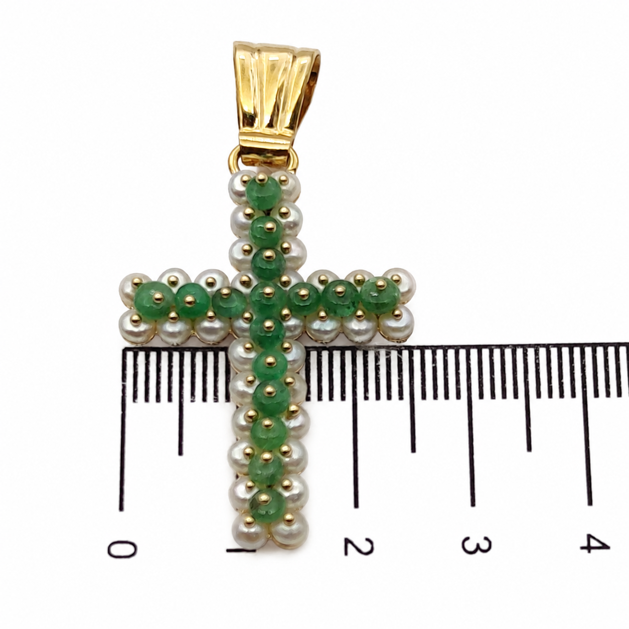 Ciondolo - 18 carati Oro giallo, Agata - perline - Made in Italy - Handmade