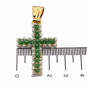 Ciondolo - 18 carati Oro giallo, Agata - perline - Made in Italy - Handmade