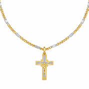 Collana con ciondolo - 18 carati Oro giallo, Oro bianco