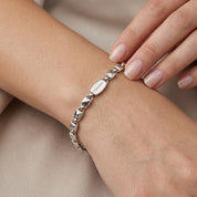 Bracelet - 18 carat White gold - Made in Italy - Handmade
