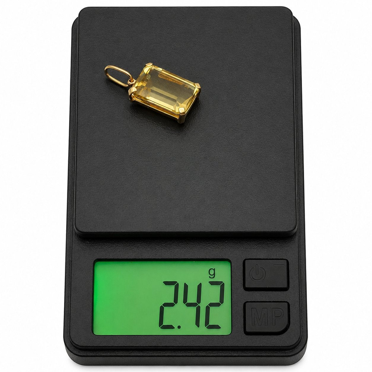 Ciondolo - 18 carati Oro giallo - 5.00ct. tw. Quarzo - Made in Italy - Handmade