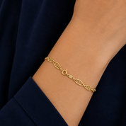 Bracciale - 18 carati Oro giallo - Handmade - Made in Italy