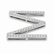 Ciondolo - 18 carati Oro bianco - 0.315ct. tw. Diamante (Naturale) - Made in Italy - Handmade