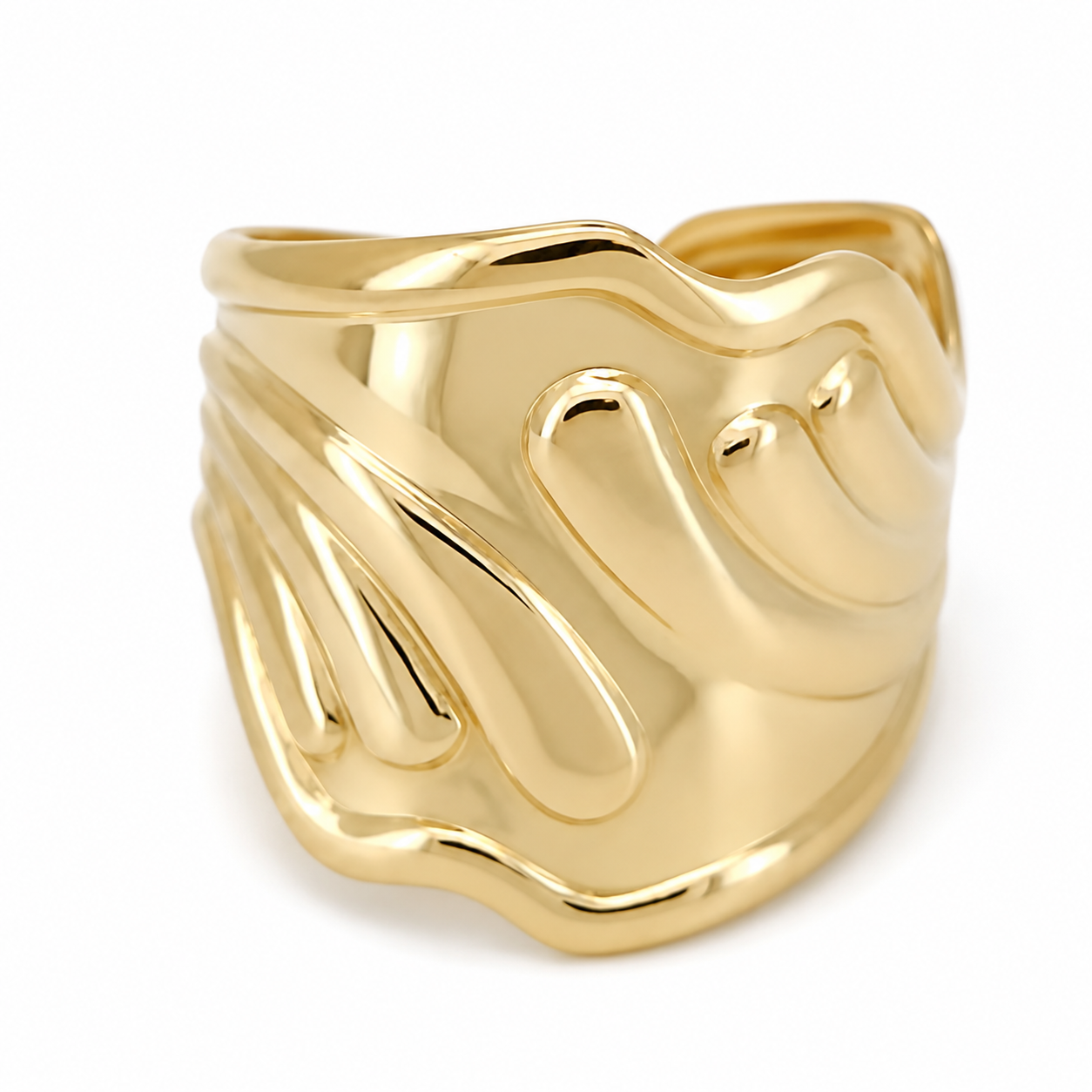 Anello - 18 carati Oro giallo - Made in Italy - Handmade