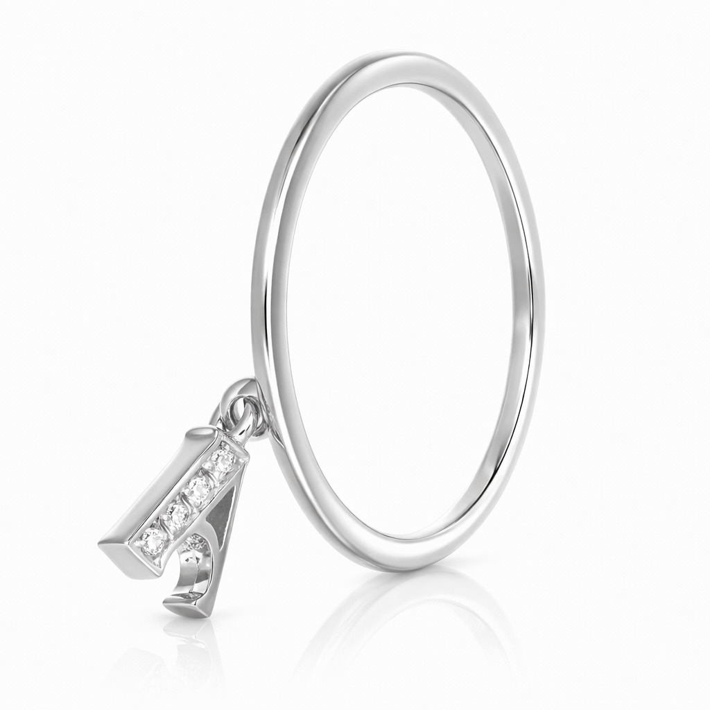 Anello - 18 carati Oro bianco Diamante (Naturale)