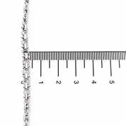 Collana - 18 carati Oro bianco - 0.15ct. tw. Zaffiro - Made in Italy - Handmade