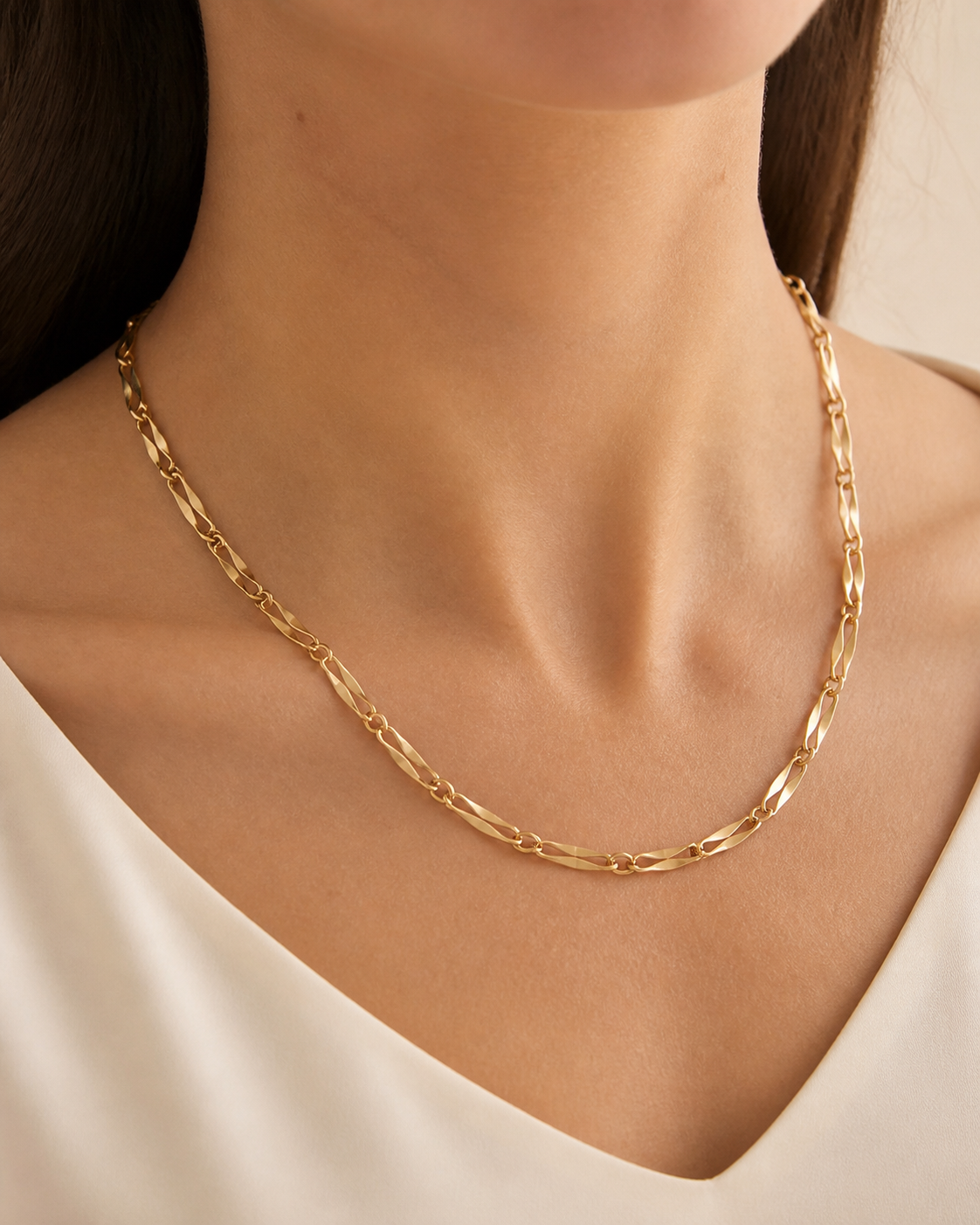 Collana - 18 carati Oro giallo - Made in Italy - Handmade