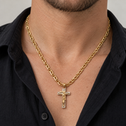 Collana con ciondolo - 18 carati Oro giallo, Oro bianco - Made in Italy - HandMade