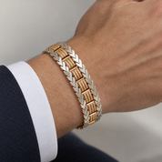 Bracciale - 18 carati Oro giallo, Oro bianco - Handmade - Made in Italy