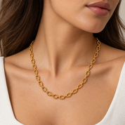Collana - 18 carati Oro giallo - Made in Italy - HandMade