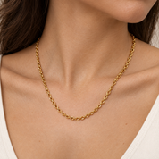 Collana - 18 carati Oro giallo - Made in Italy - HandMade