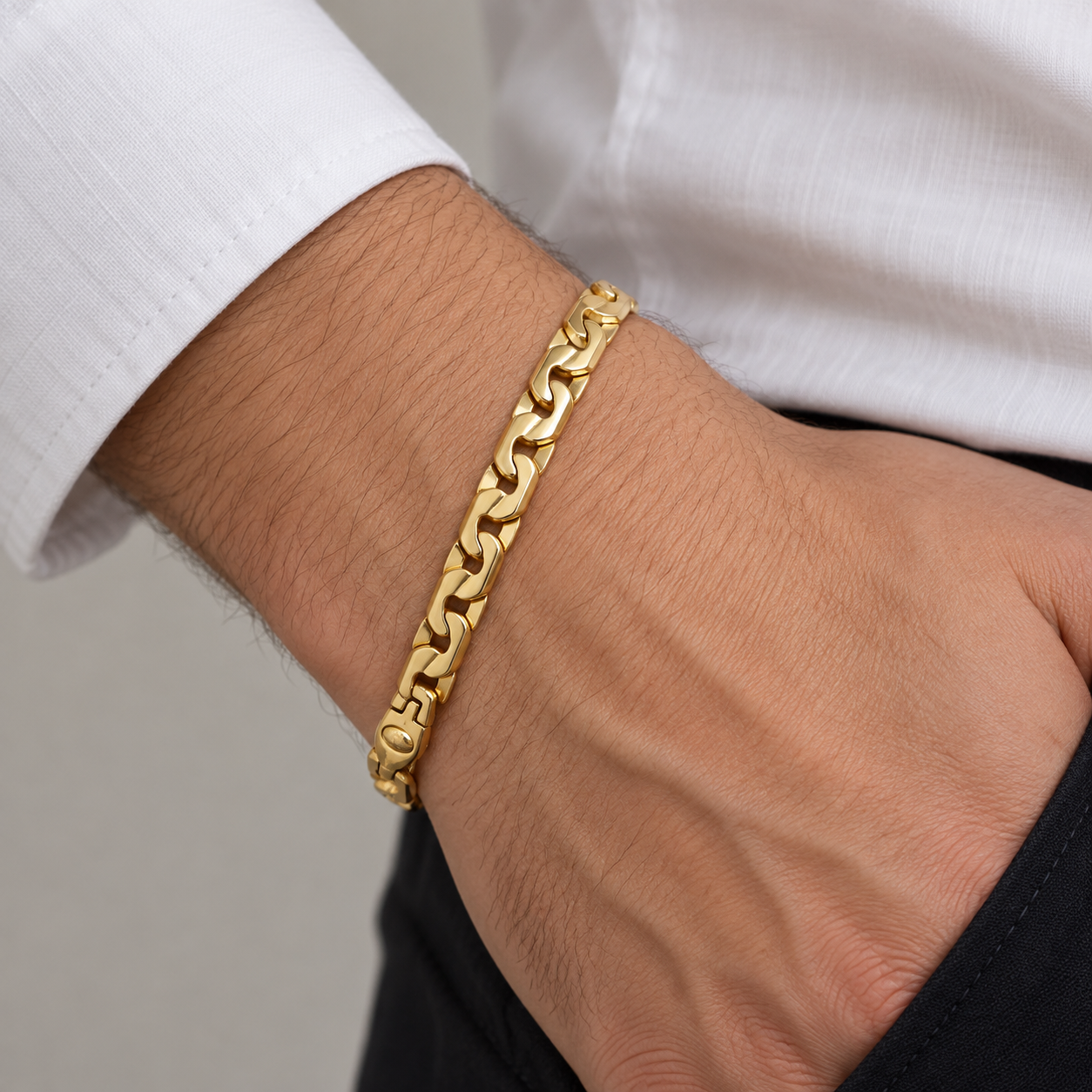 Bracelet - 18 Karat Yellow Gold - Made in Italy - HandMade