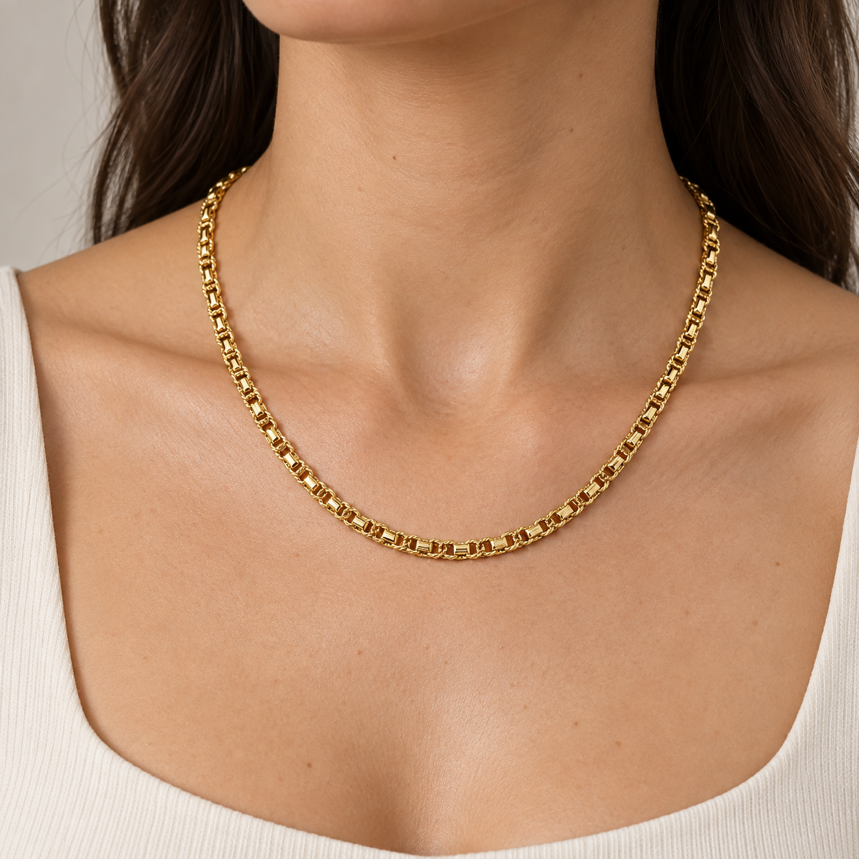 Collana - 18 carati Oro giallo - Made in Italy - HandMade