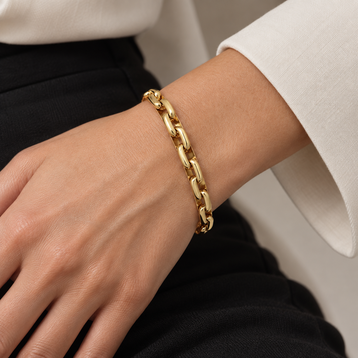 Bracciale - 18 carati Oro giallo, Oro bianco - Made in Italy