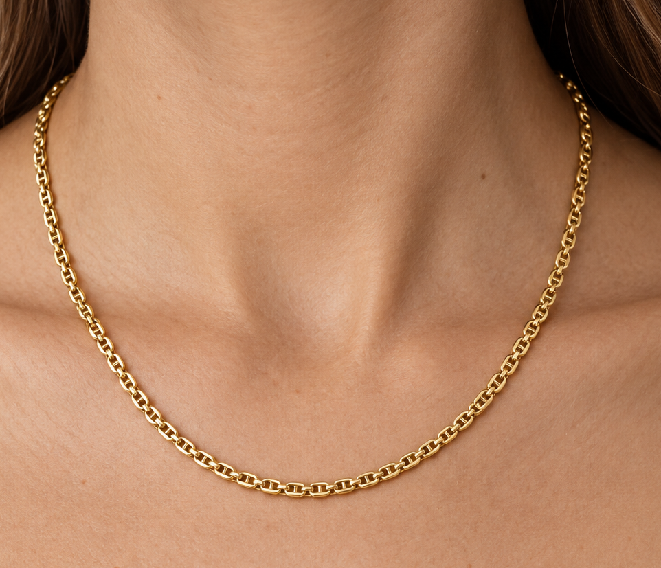 Collana - 18 carati Oro giallo - Made in Italy - HandMade