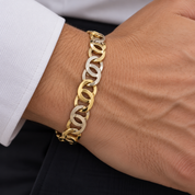 Bracciale - 18 carati Oro giallo, Oro bianco - Made in Italy - HandMade