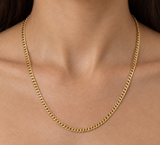 Necklace - 18 carat Yellow gold - Made in Italy - Handmade