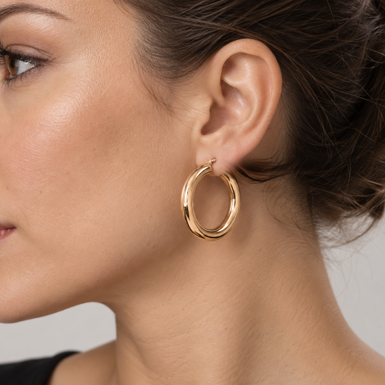 Earrings - 18 carat Yellow gold - Made in Italy - Handmade