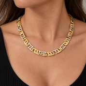 Collana - 18 carati Oro giallo, Oro bianco - Made in Italy - HandMade