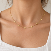 Necklace - 18 carat Yellow gold - Made in Italy - Handmade