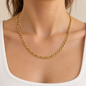 Necklace - 18 carat Yellow gold - Made in Italy - Handmade
