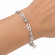 Bracciale - 18 carati Oro bianco - Made in Italy - Handmade