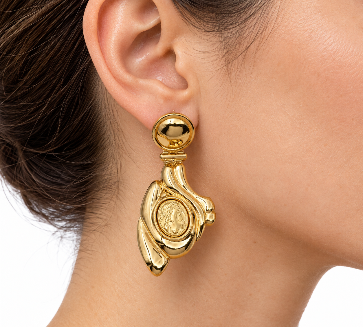 Orecchini - 18 carati Oro giallo, Oro bianco - Made in Italy - Handmade