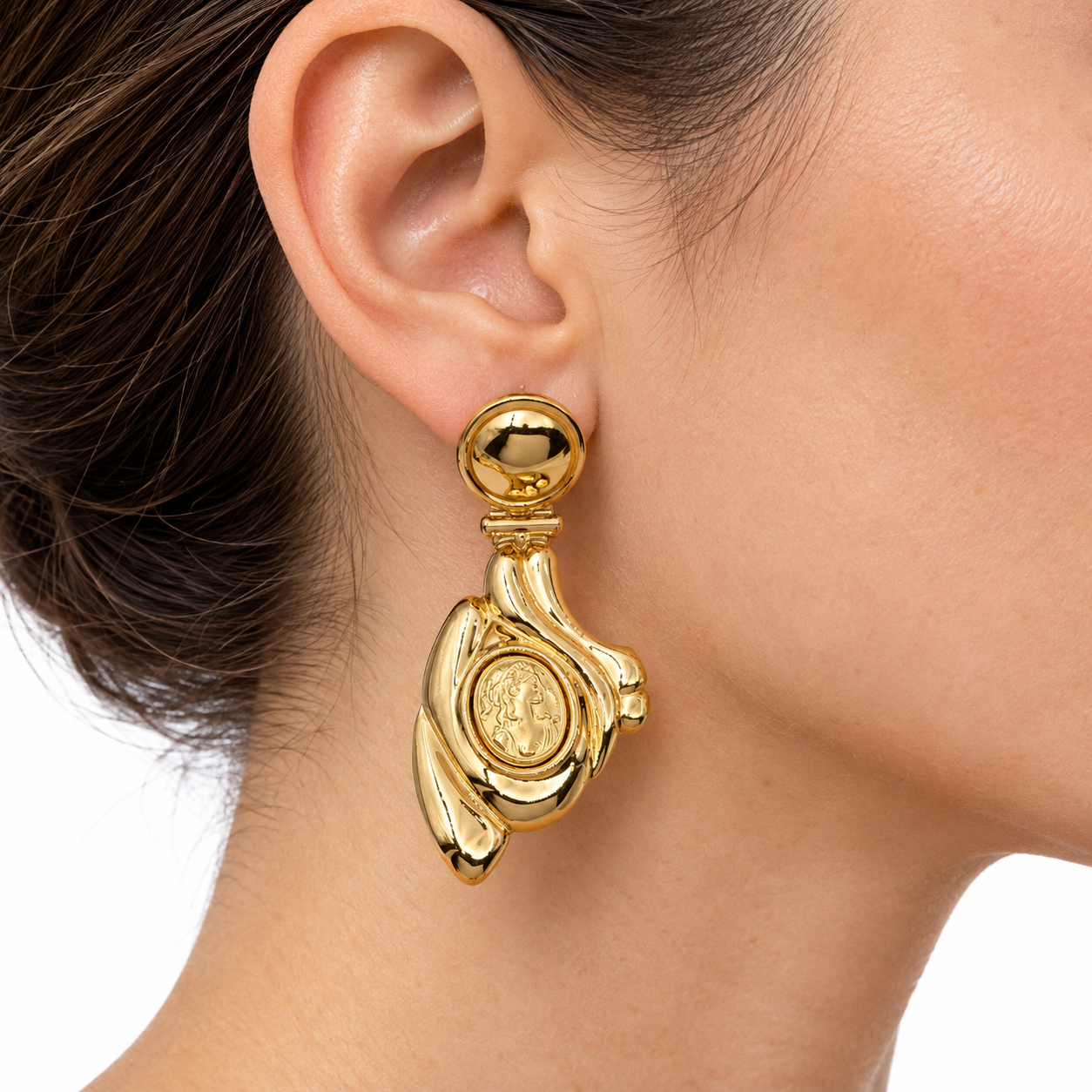 Orecchini - 18 carati Oro giallo, Oro bianco - Made in Italy - Handmade