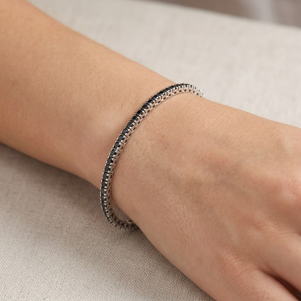 Bracciale - 18 carati Oro bianco- 1.775ct. tw. Diamante (Naturale) - Made in Italy - Handmade
