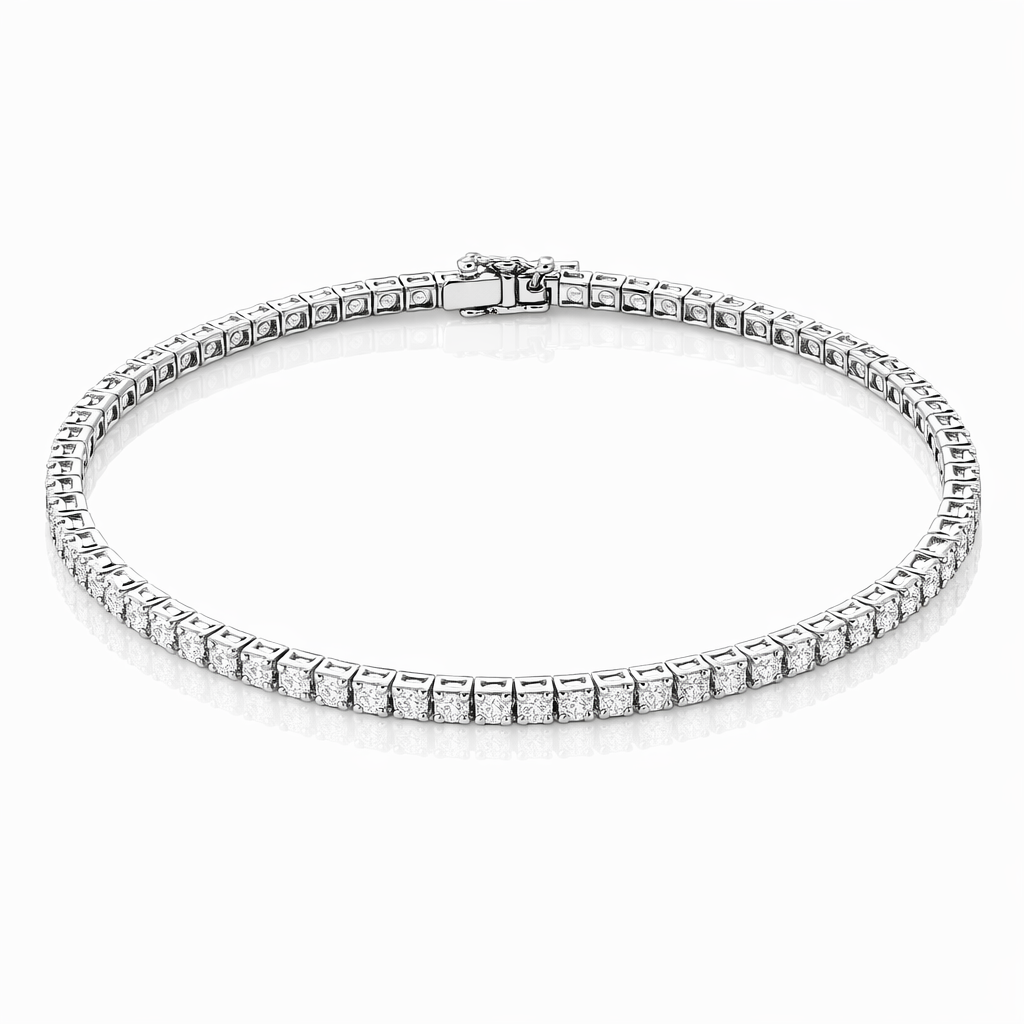 Bracciale - 18 carati Oro bianco - 2.23ct. tw. Diamante (Naturale)